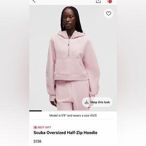 Lululemon Scuba Half-Zip Hoodie